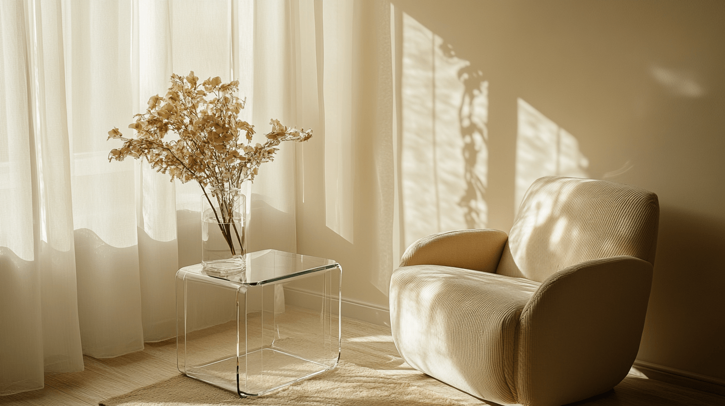 Integración elegante de mesas de vidrio en tu hogar