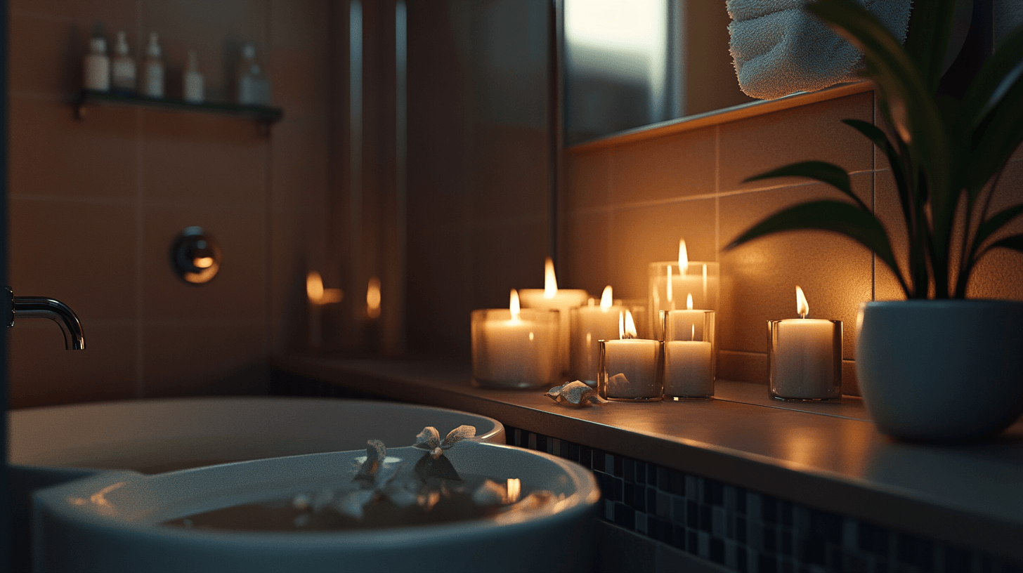 Velas en el baño: Oasis de bienestar en casa