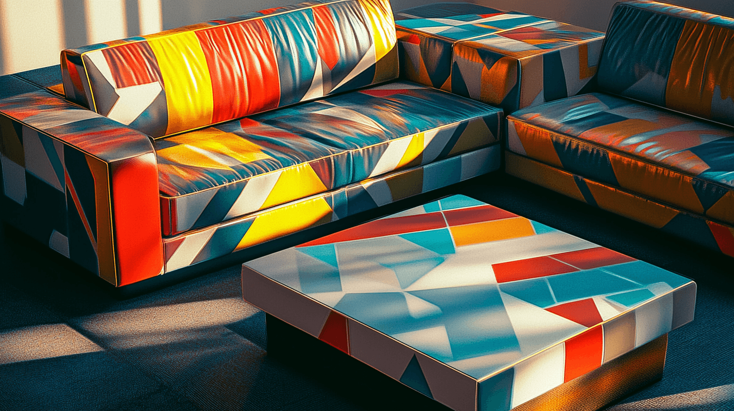 Muebles al estilo de los años 90: coloridos y funcionales