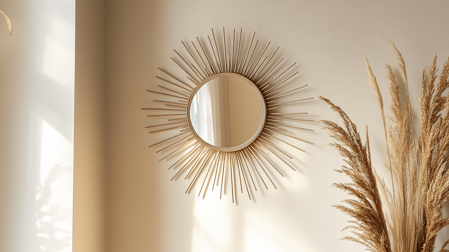 Espejos solares como punto culminante de la decoración: Moderno y retro unidos
