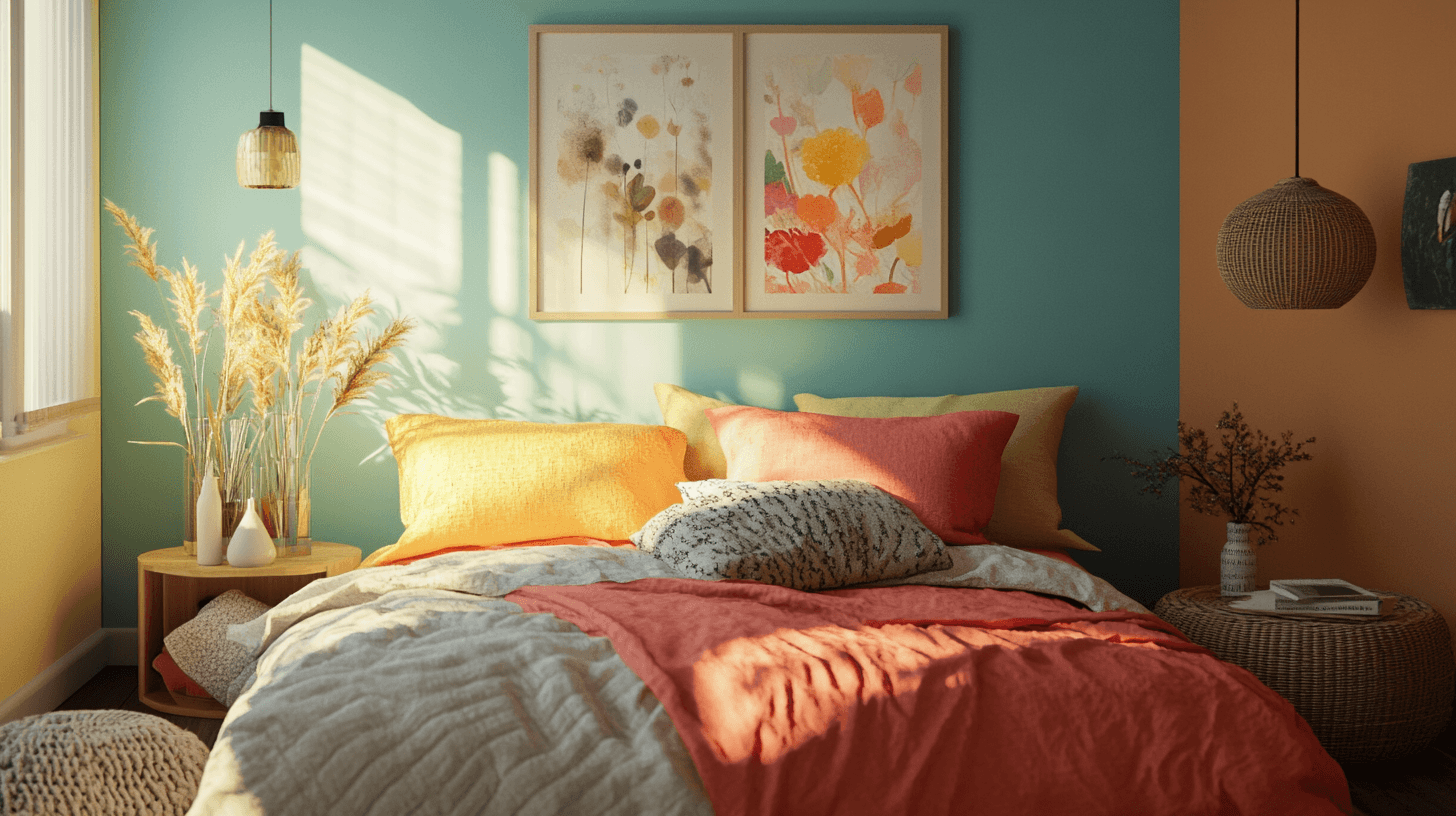 Paredes de colores en el dormitorio: tranquilidad y relajación a través del color