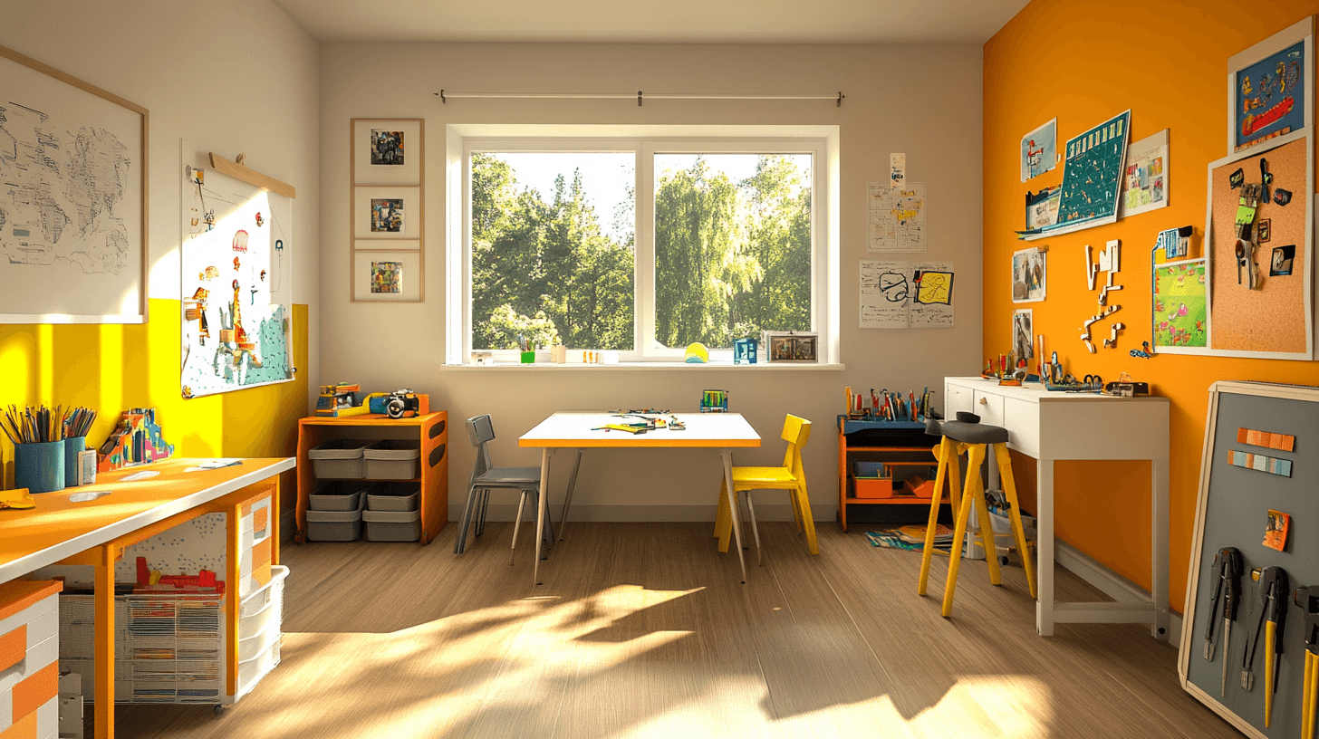 La sala de pasatiempos ideal: Unir creatividad y funcionalidad