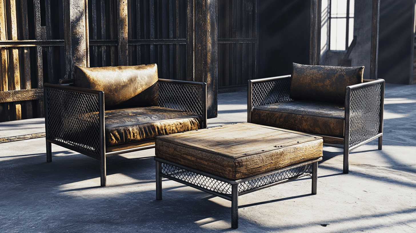 Muebles en estilo Glamour Industrial