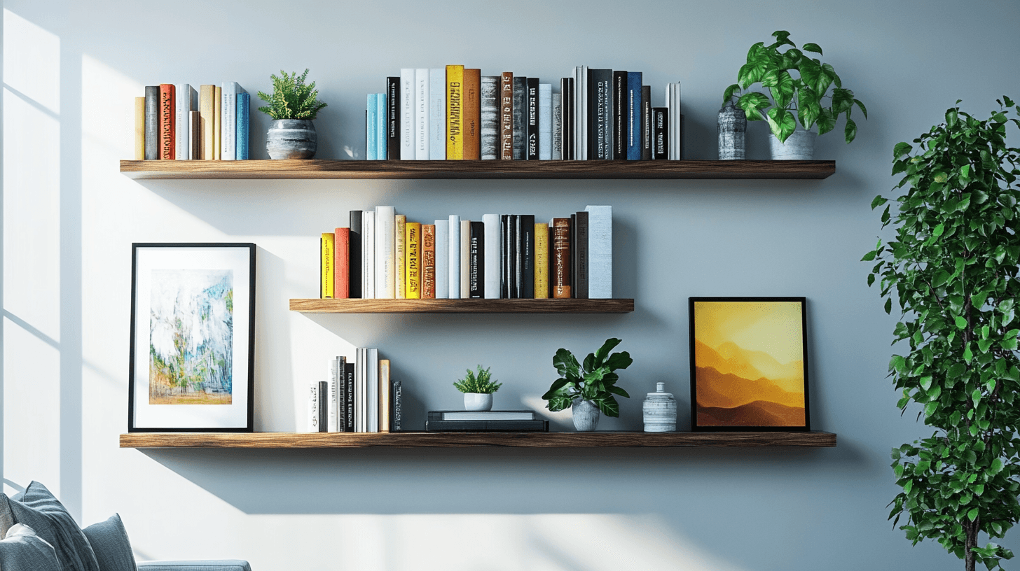 Estantes de pared como elementos decorativos: funcionalidad se encuentra con estilo