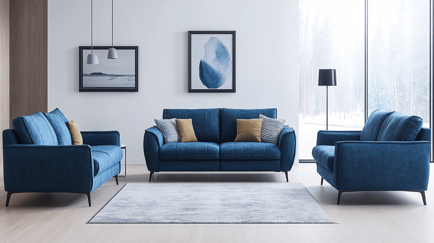 Muebles azul marino: llamativos elegantes en la habitación