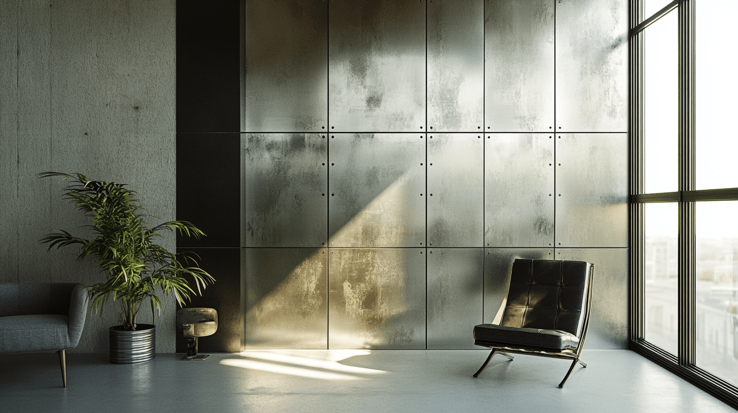 Diseño de paredes con zinc: Una declaración para cada habitación