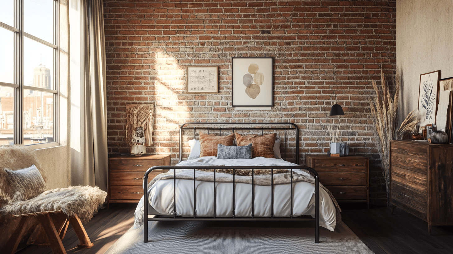 Diseño industrial en el dormitorio: Chic rústico