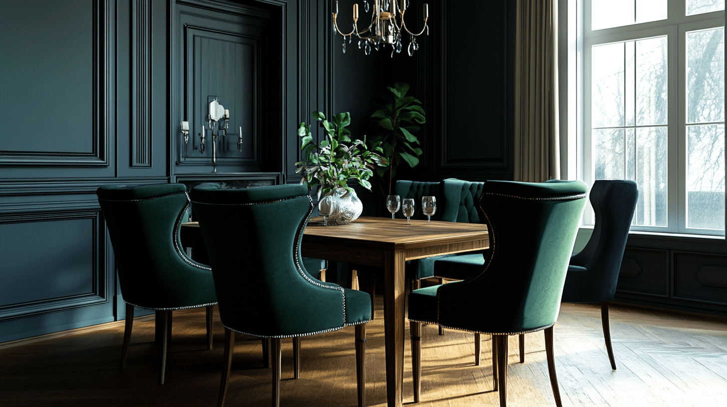 Muebles en verde oscuro: Añadir acentos elegantes