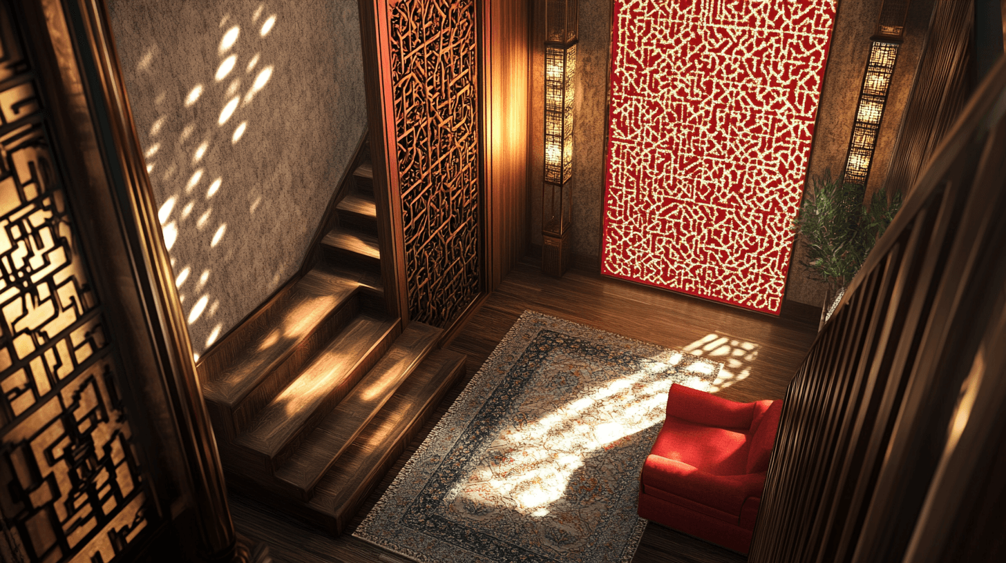 Decoraciones y accesorios en estilo oriental moderno