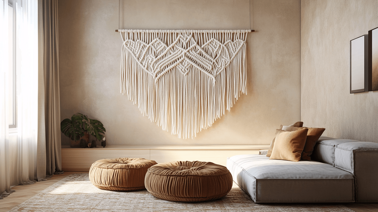 Tapices de macramé: acentos artísticos para tus paredes