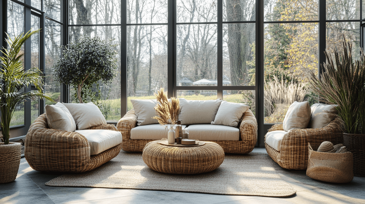 Los muebles adecuados para tu jardín de invierno