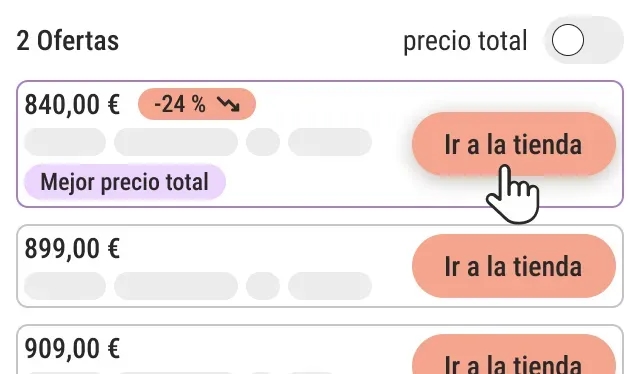 Todos los precios de un vistazo