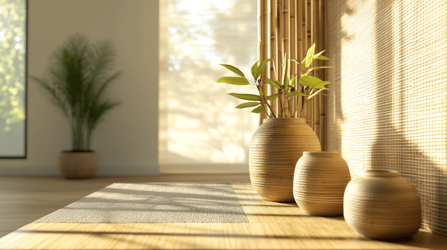 Acentos decorativos con bambú