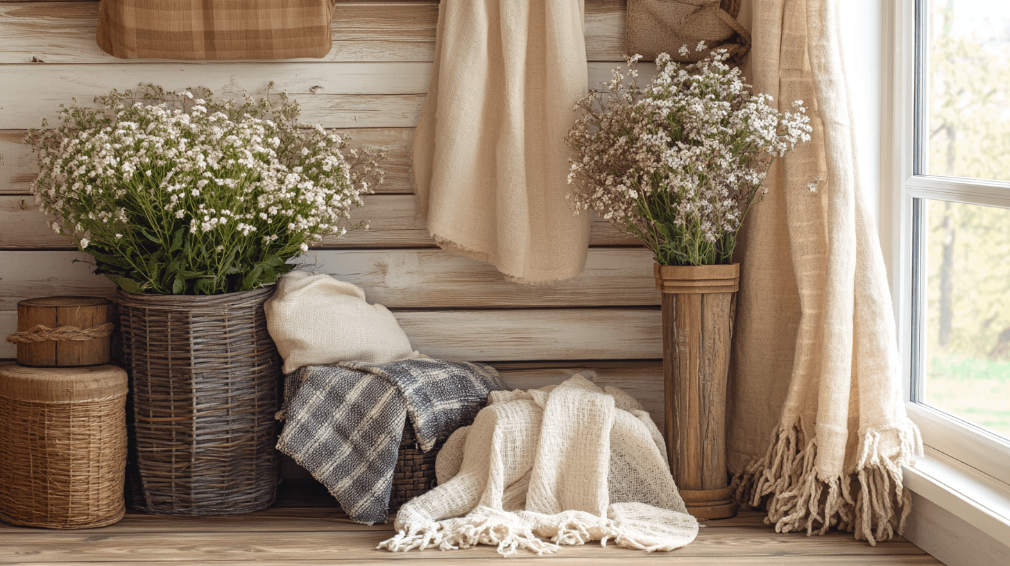 Decoración de estilo rústico: Añadir acentos naturales