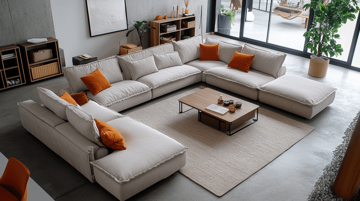 Muebles prácticos para la sala de estar familiar