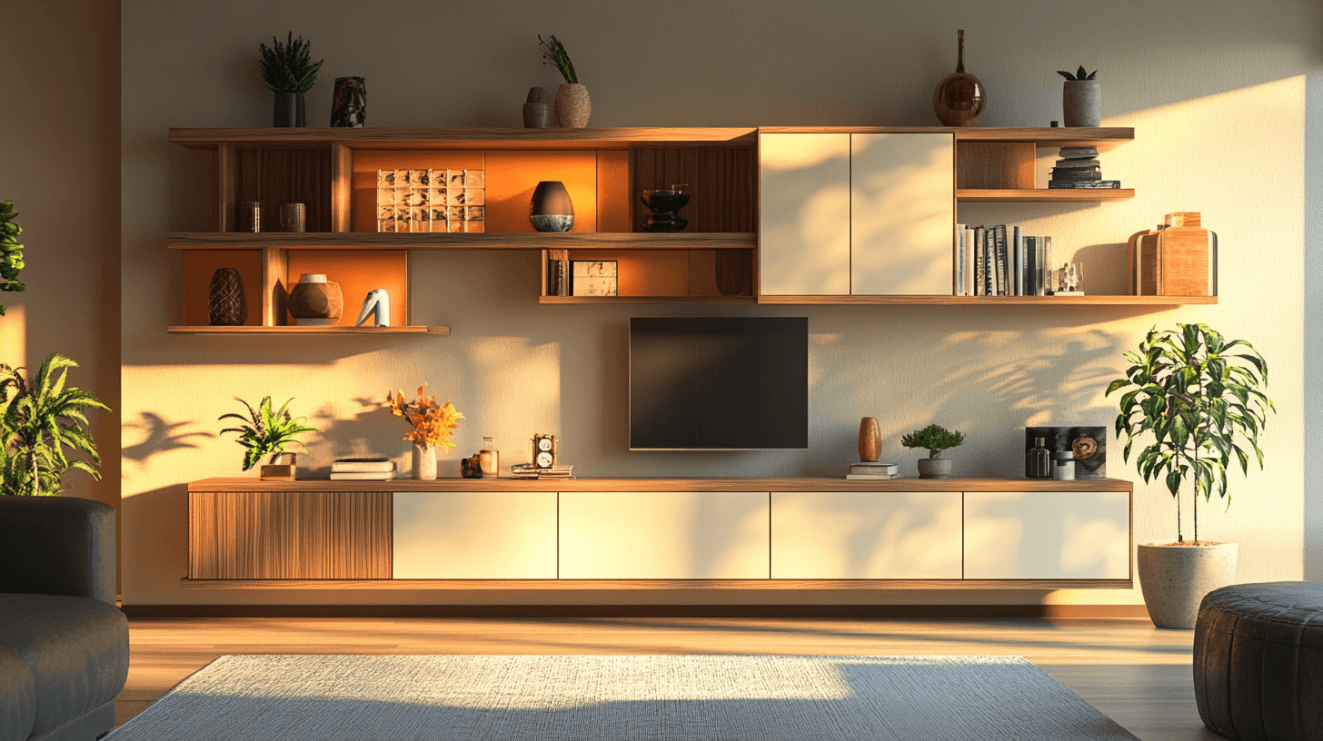 Orden con estilo: Paredes de armario para tu sala de estar