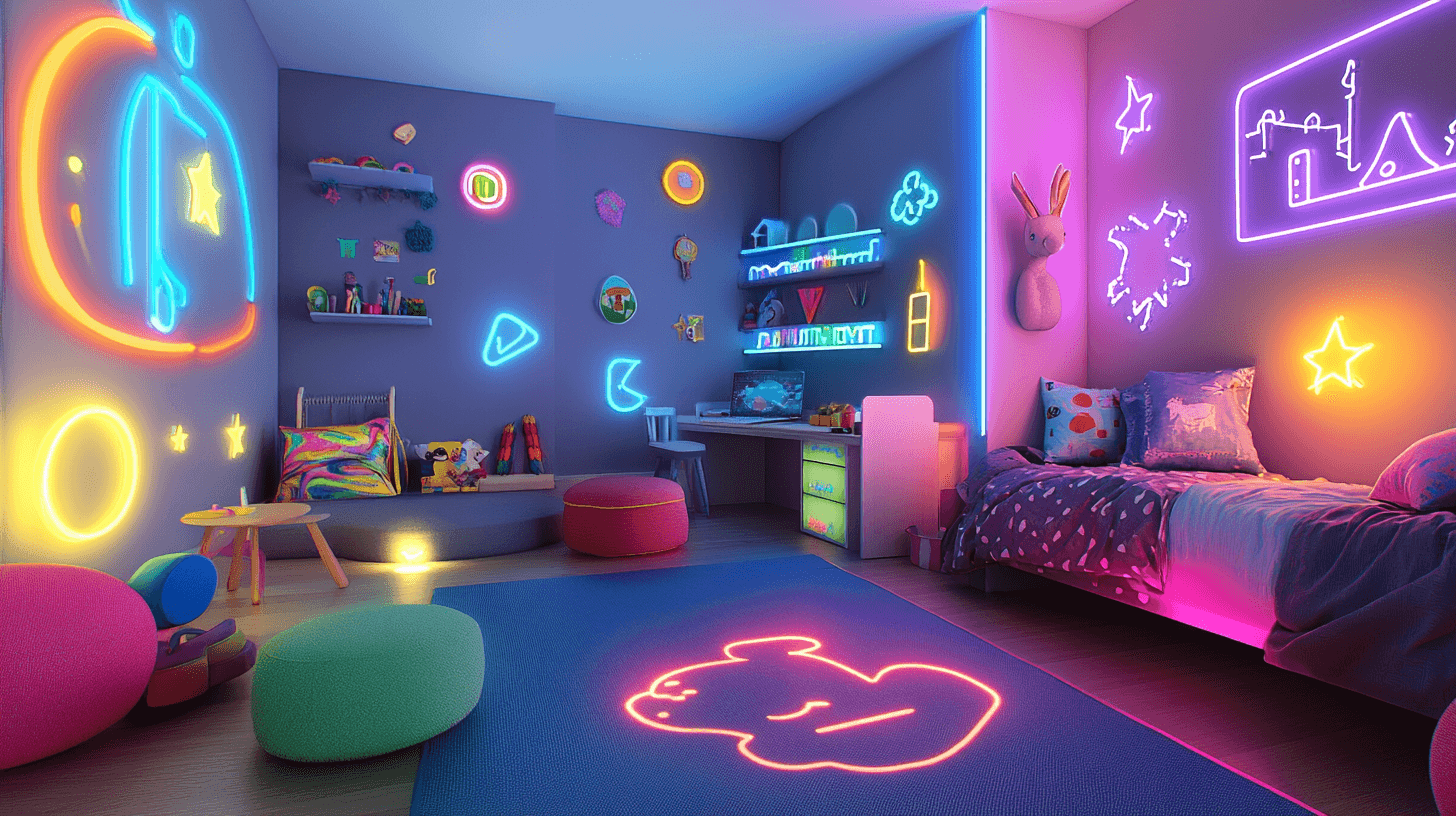 Ideas de decoración con colores neón: fomentar la creatividad