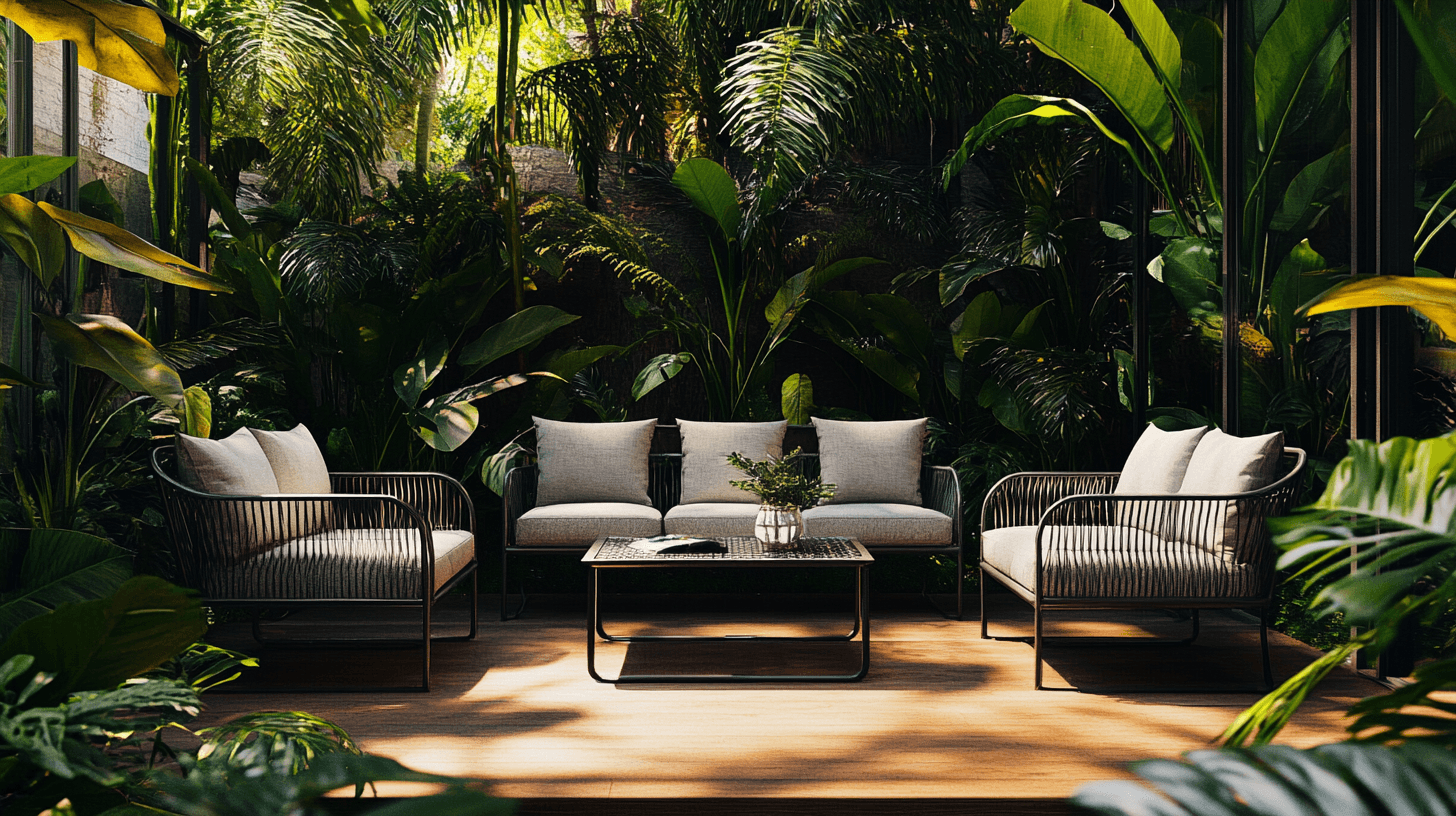 Muebles de jardín y terraza de metal: robustos y duraderos