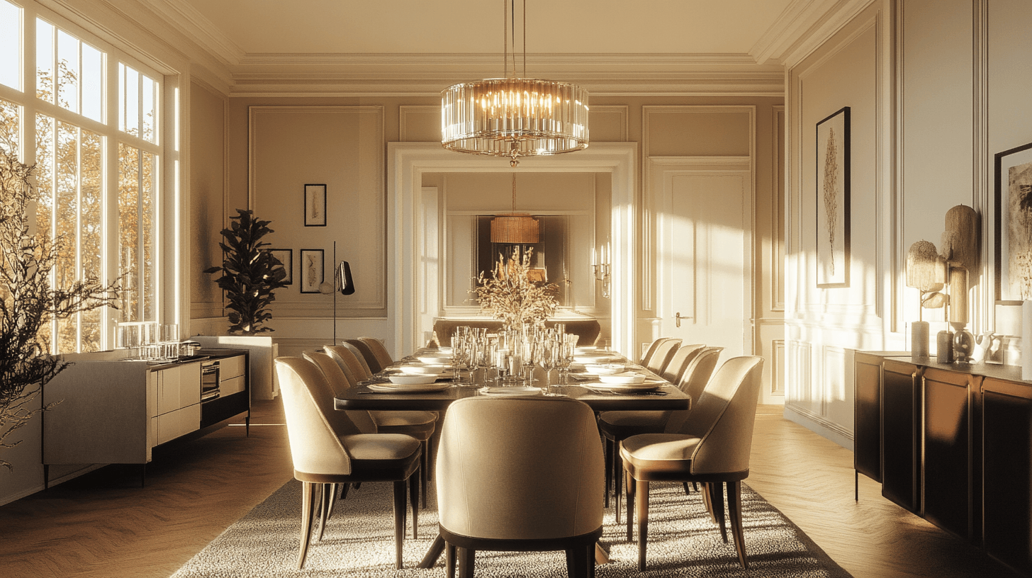 Diseñar un comedor elegante: Añadir acentos con estilo