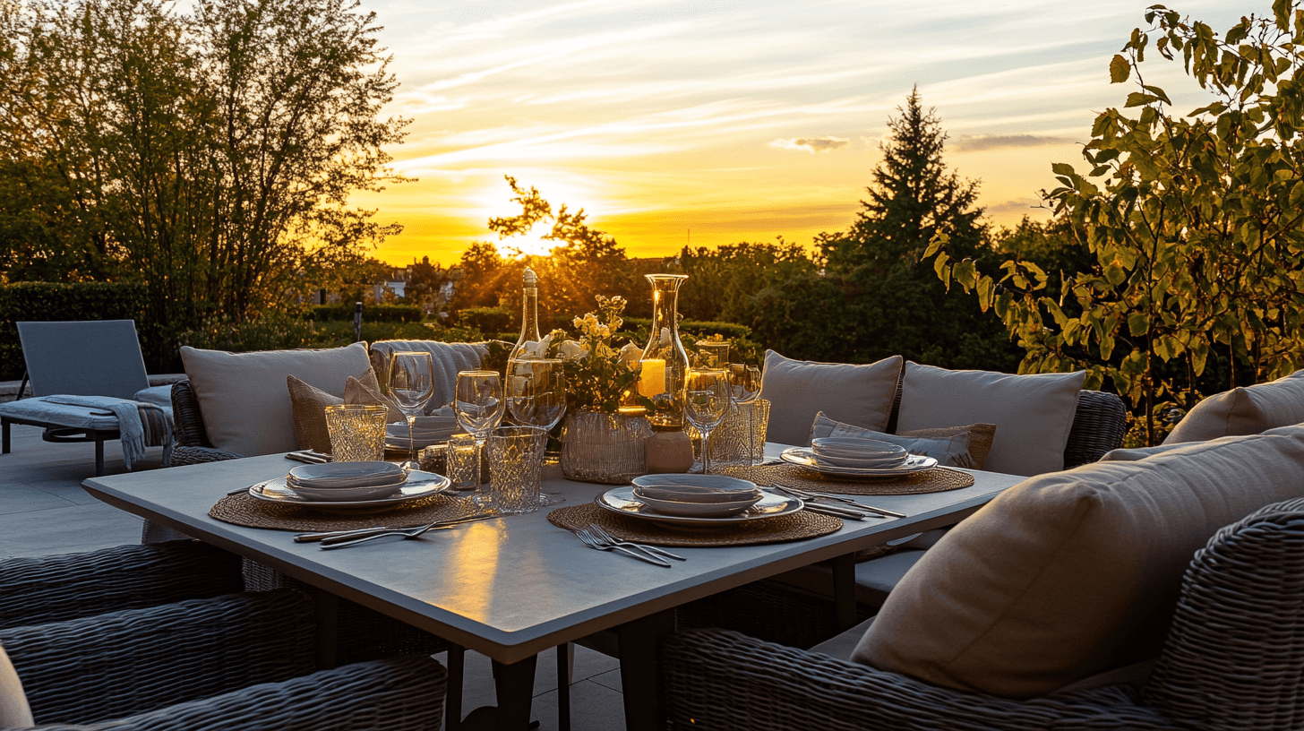 Comedor al aire libre: Ideas para cenas al aire libre acogedoras