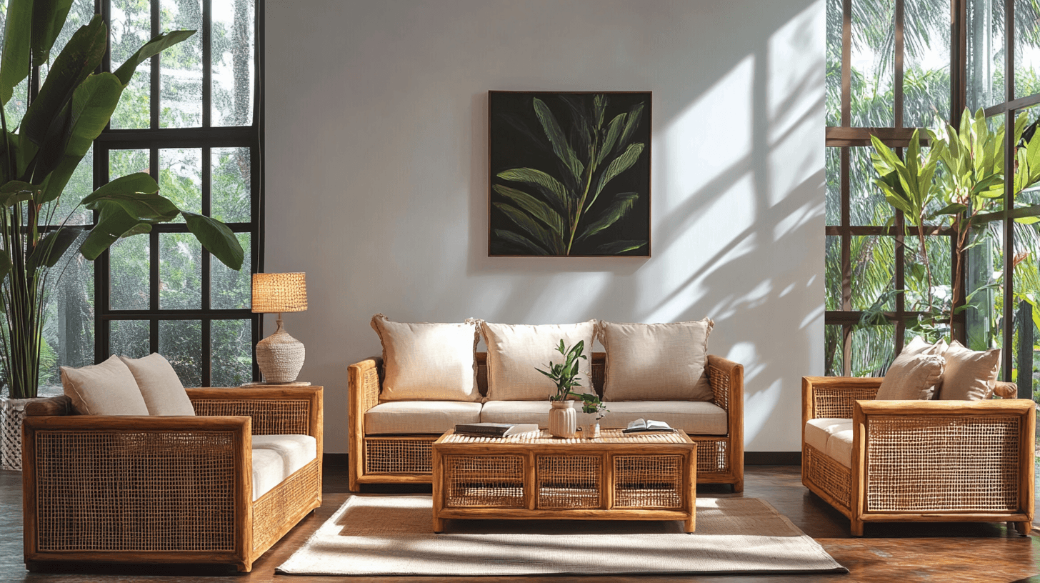 Materiales naturales para un ambiente tropical