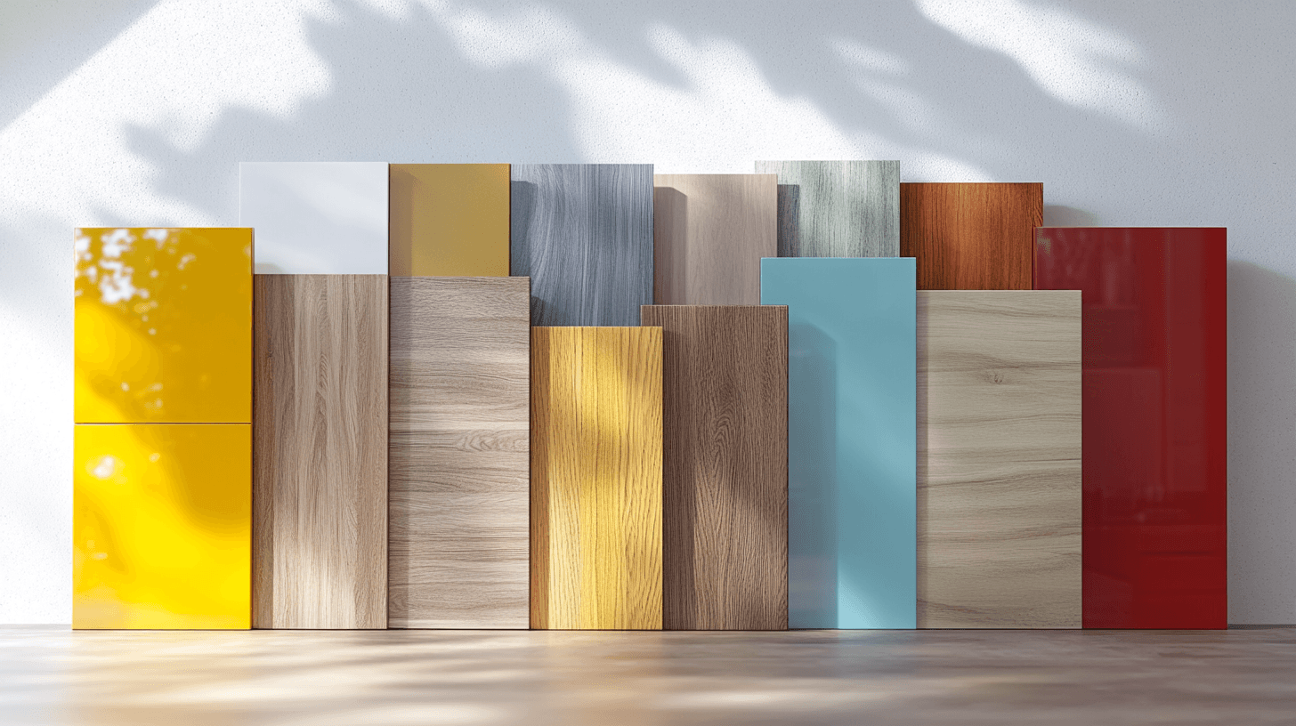 Materiales y superficies para frentes de cocina de colores