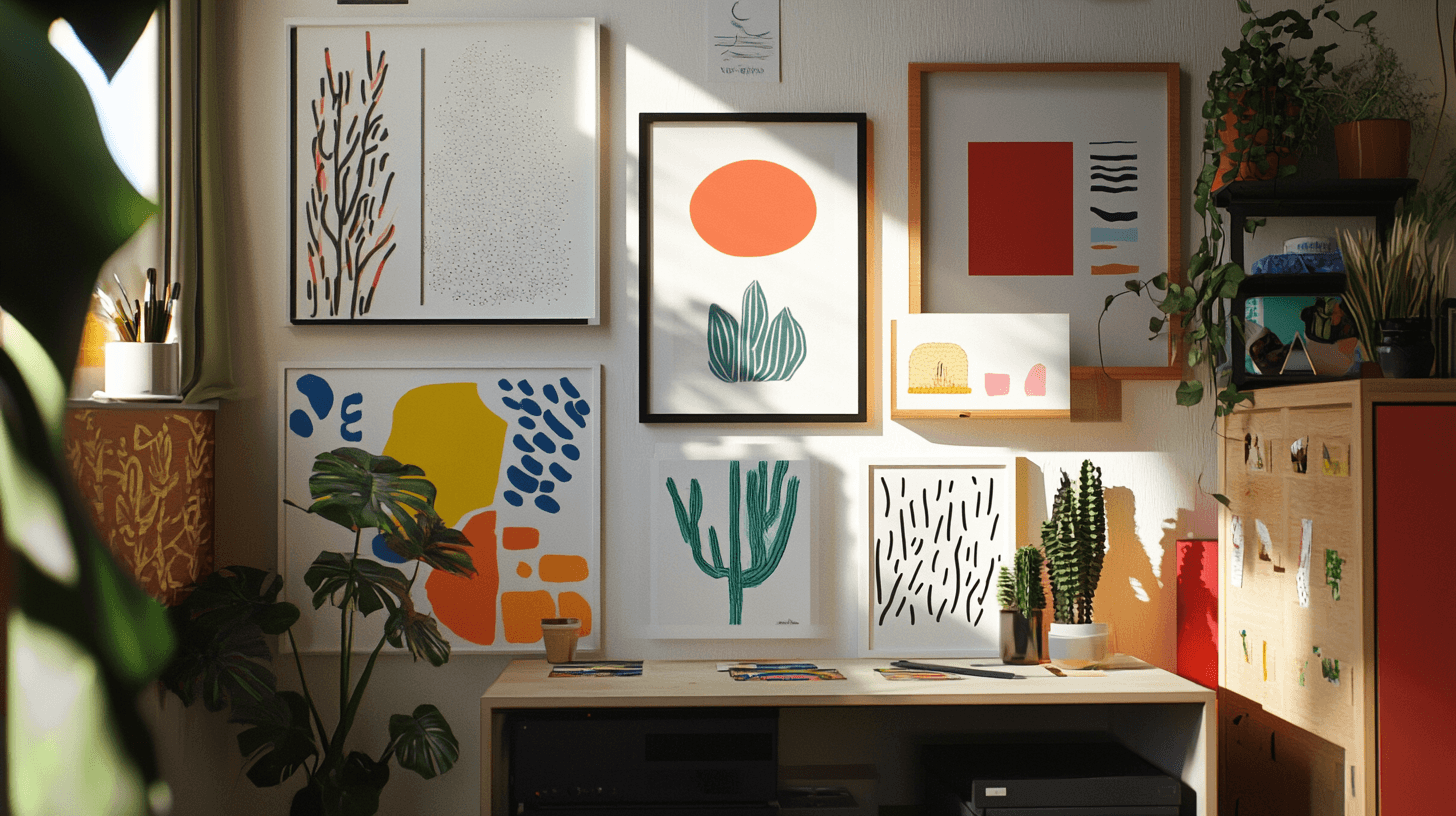 Decoración e inspiración en el pequeño atelier
