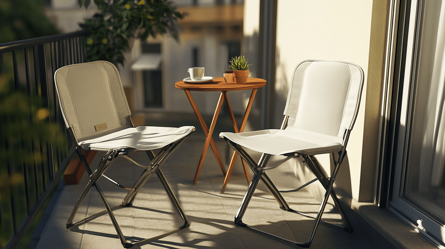 Muebles compactos para balcones pequeños