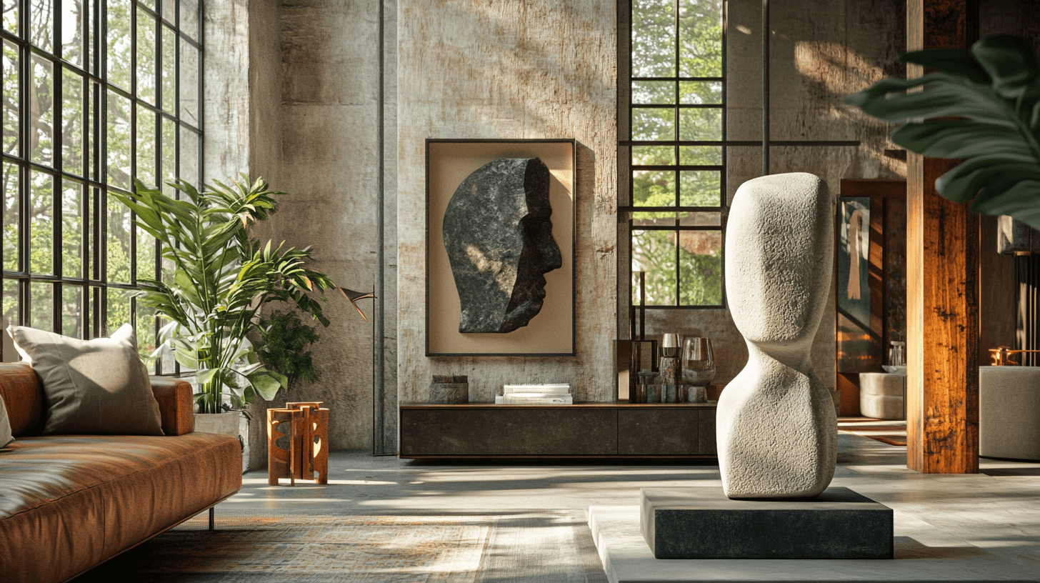 Elegir la escultura adecuada para tu sala de estar