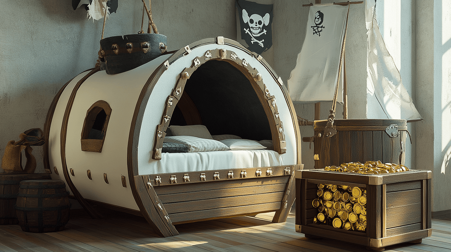 Muebles piratas: Desde la cama hasta el cofre del tesoro