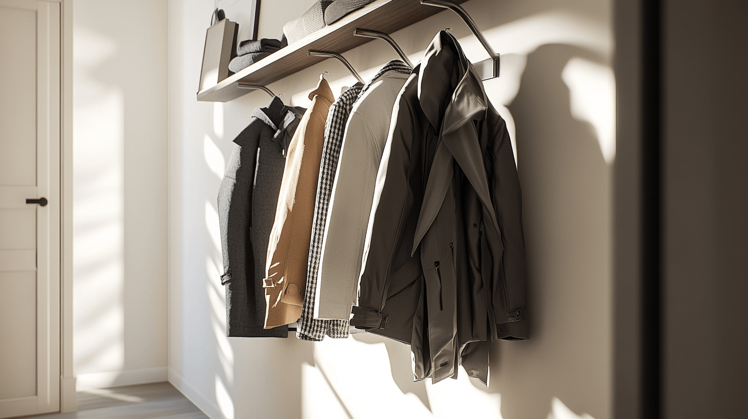 Organizado en movimiento: Percheros para chaquetas y abrigos