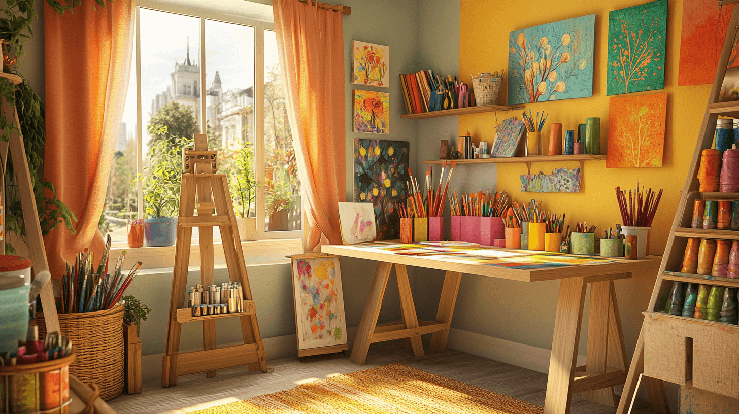 Atelier en casa: Creatividad en espacios pequeños