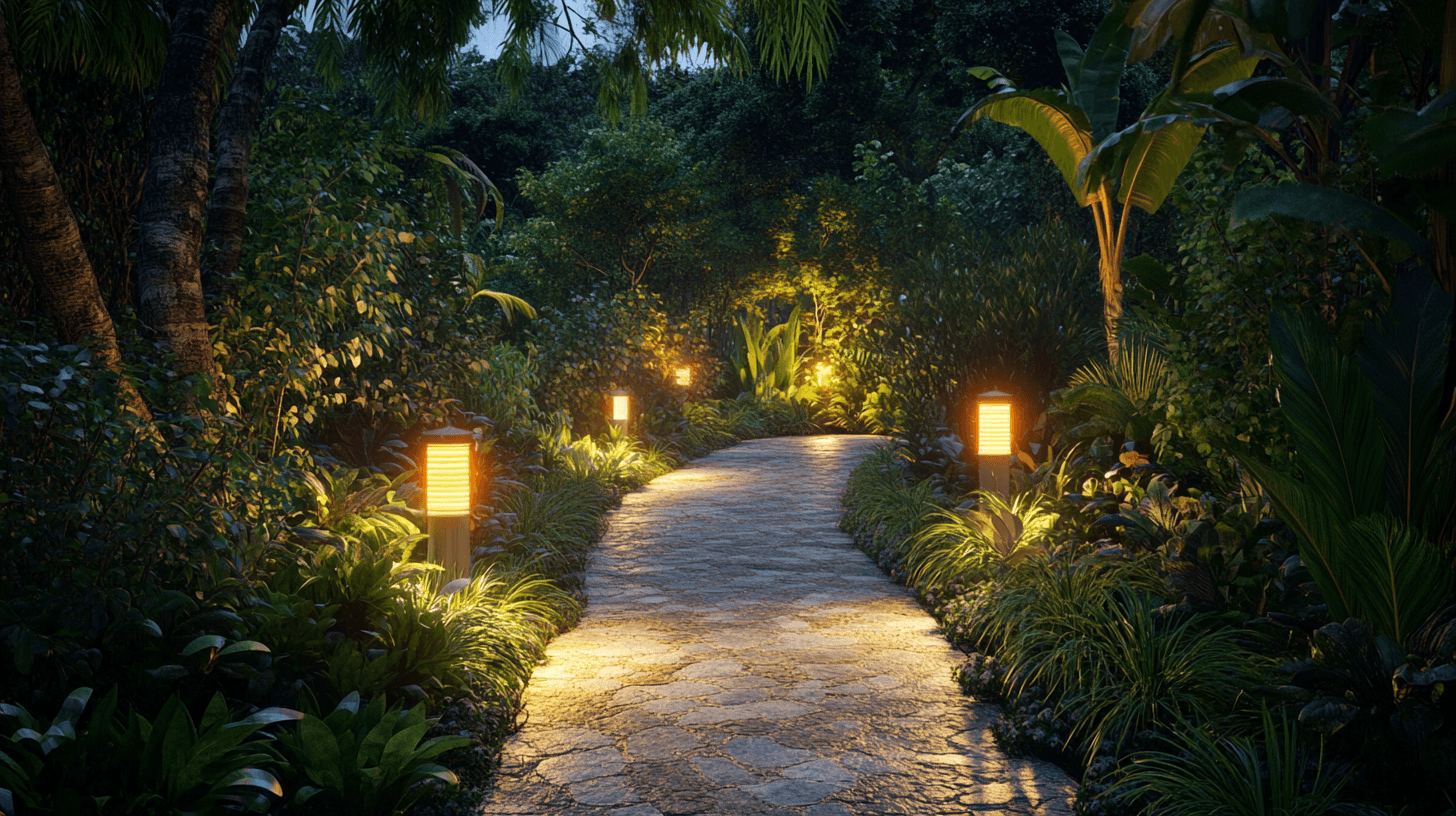 Iluminación para caminos de jardín: Funcionalidad y atmósfera