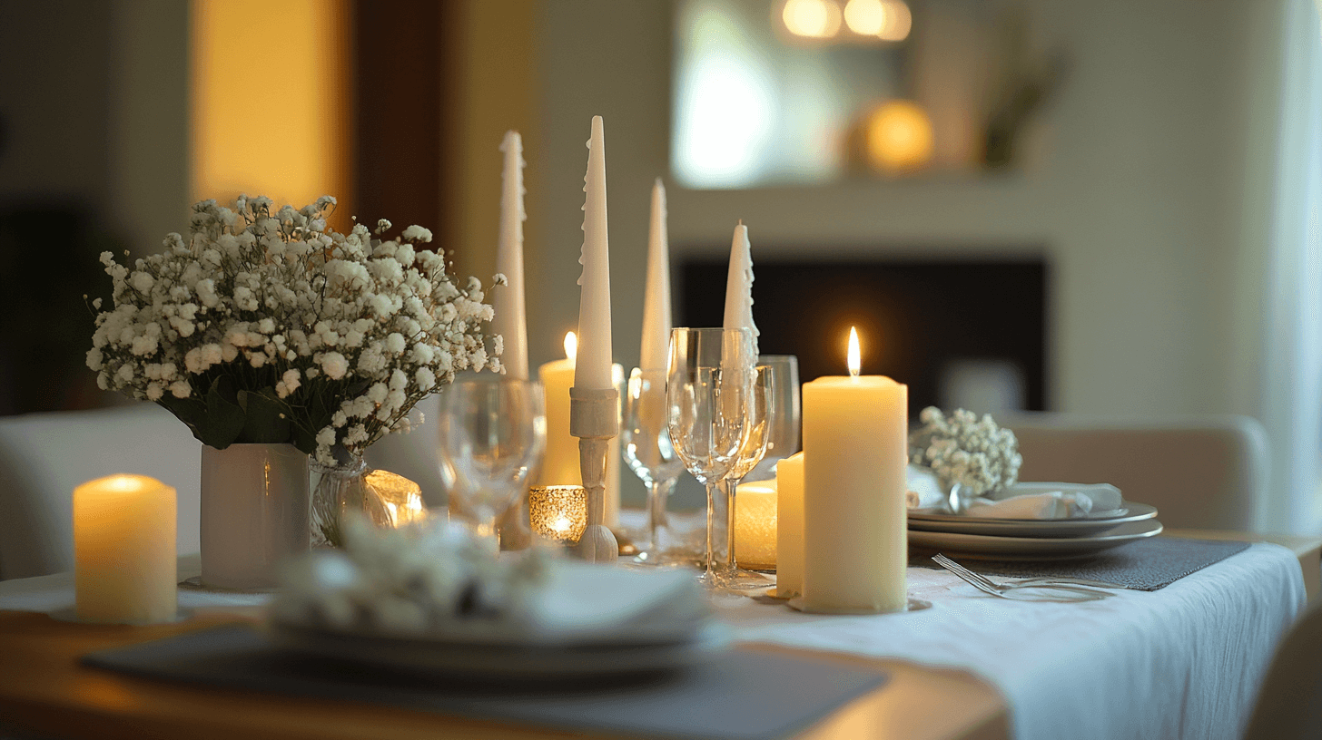 Decoración elegante para la mesa del comedor: Arreglos para comidas compartidas