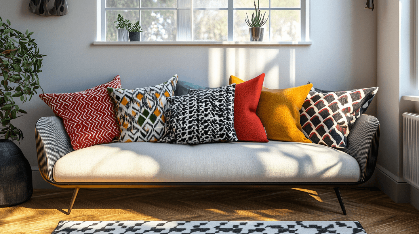 Decorar con cojines coloridos: Añadir acentos de color