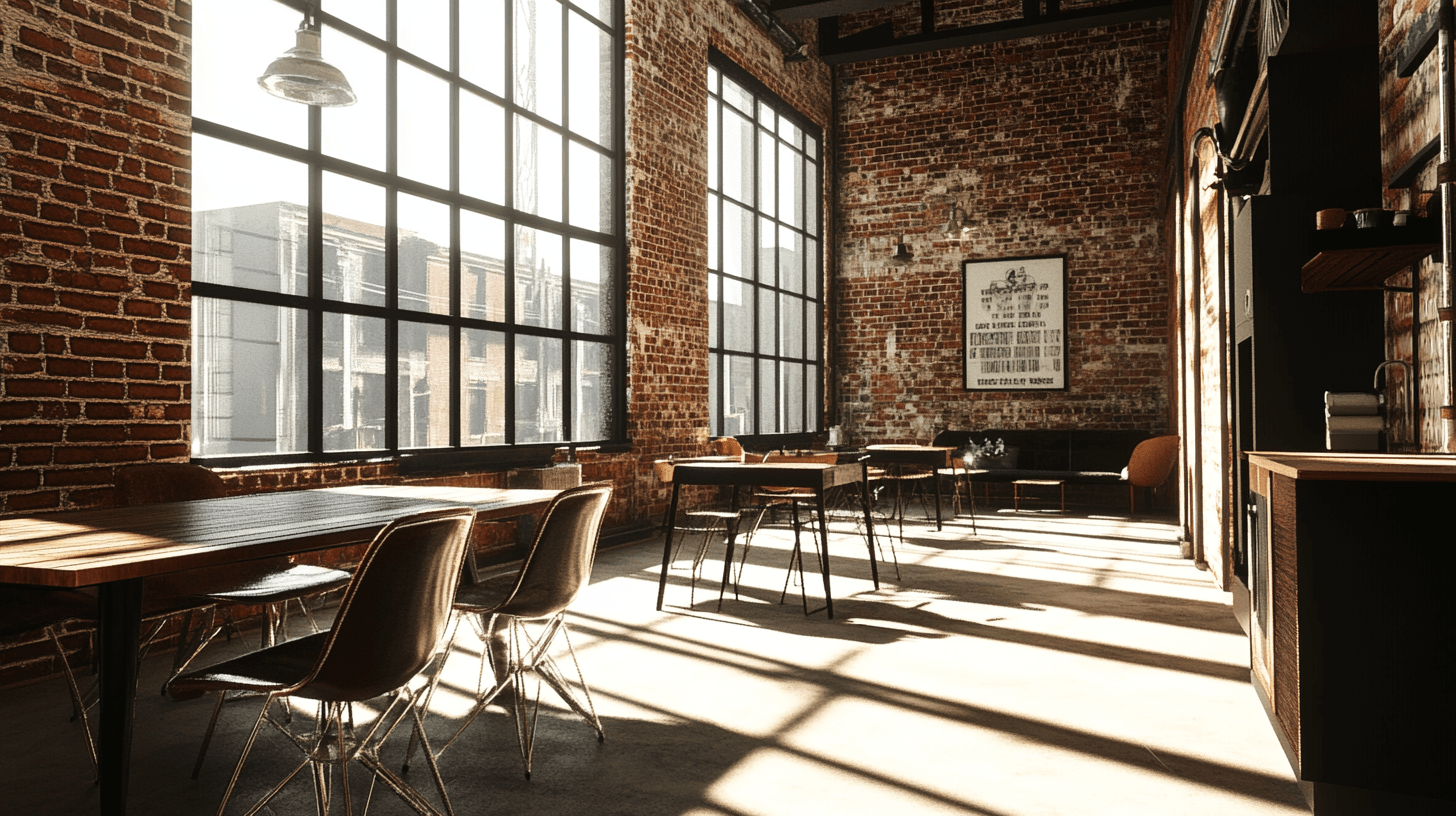 Comedor de estilo loft: Vida abierta y elementos industriales