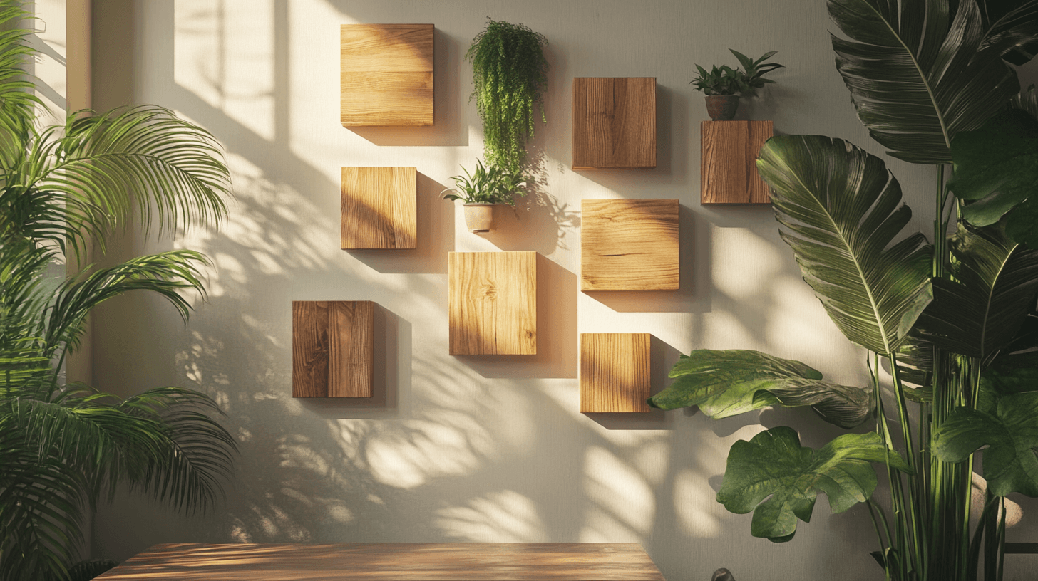 Elementos decorativos de madera para ese toque especial