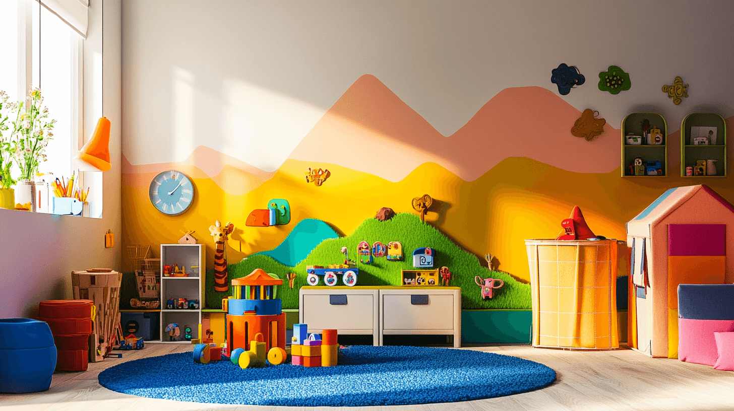 Habitación infantil con área de juegos: fomentar la creatividad y la diversión