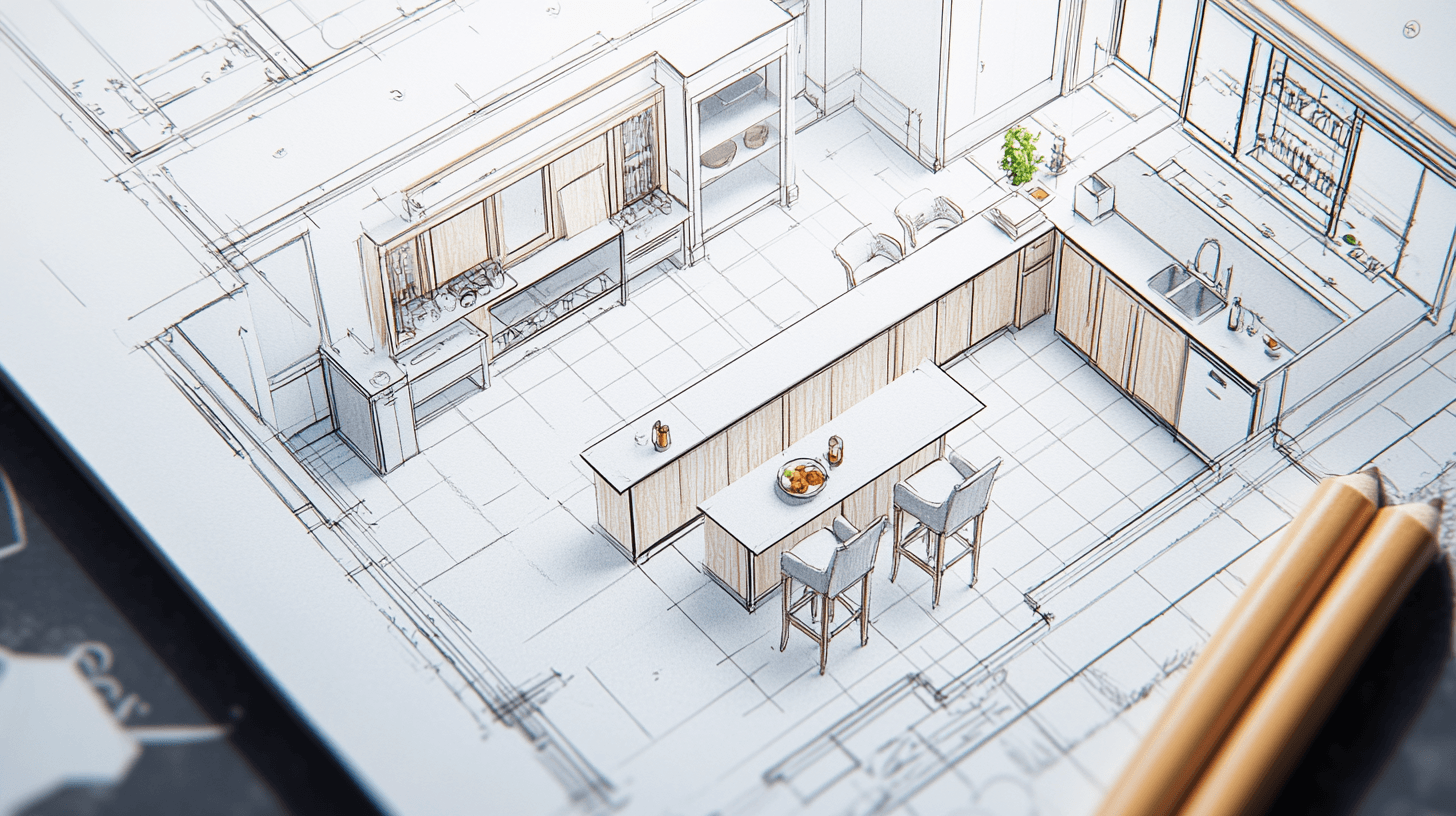 La planificación perfecta de una cocina-comedor con barra