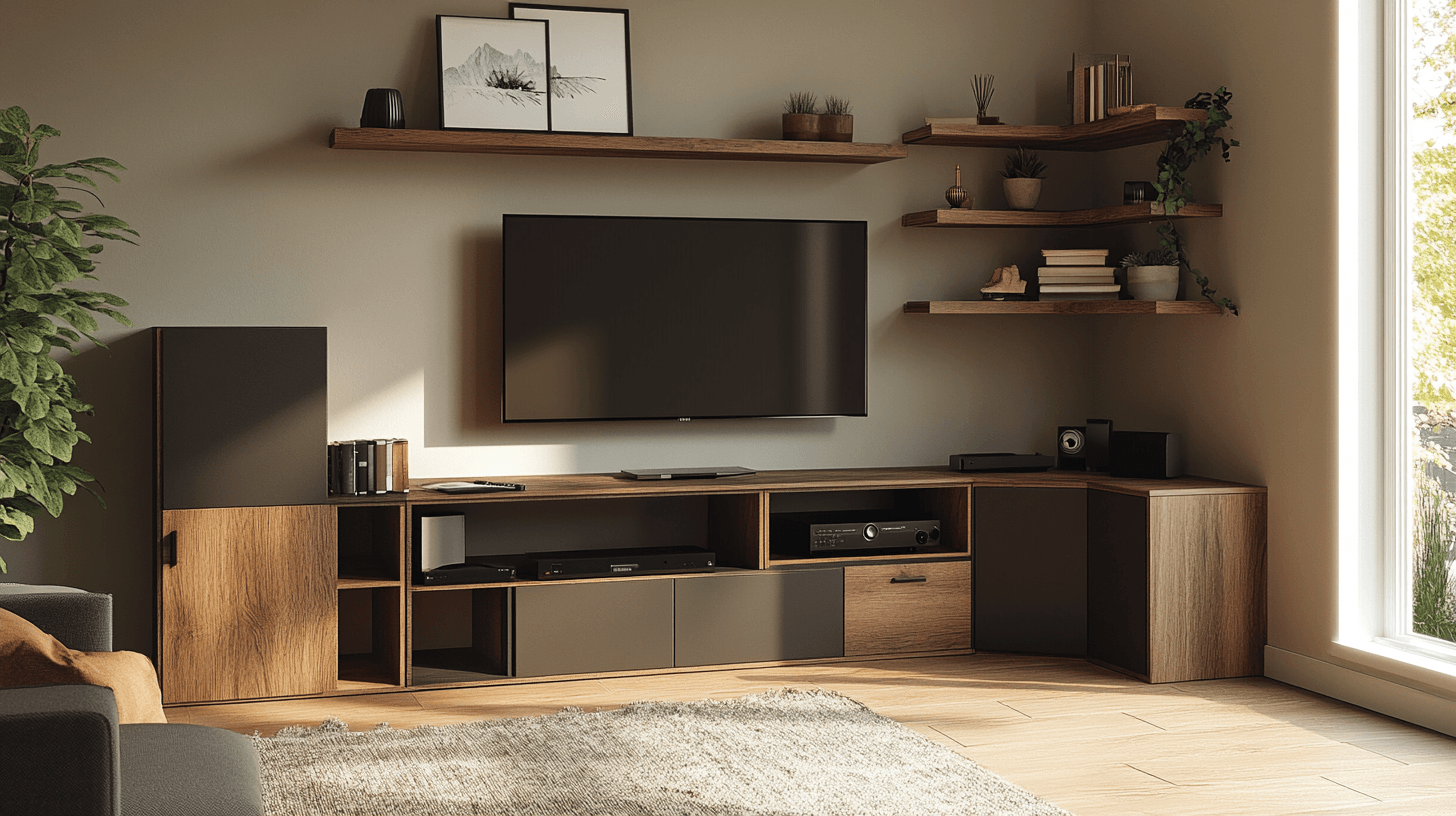 Muebles para el rincón de medios: funcionalidad se encuentra con diseño