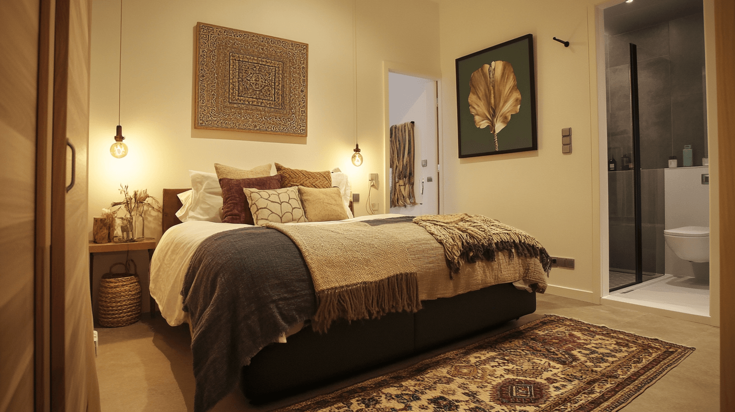 Consejos de decoración para un dormitorio elegante con baño en suite