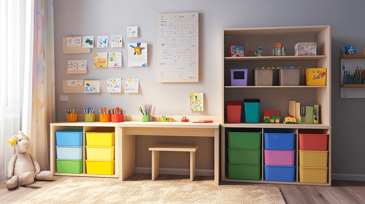 Muebles para una habitación infantil creativa y ordenada