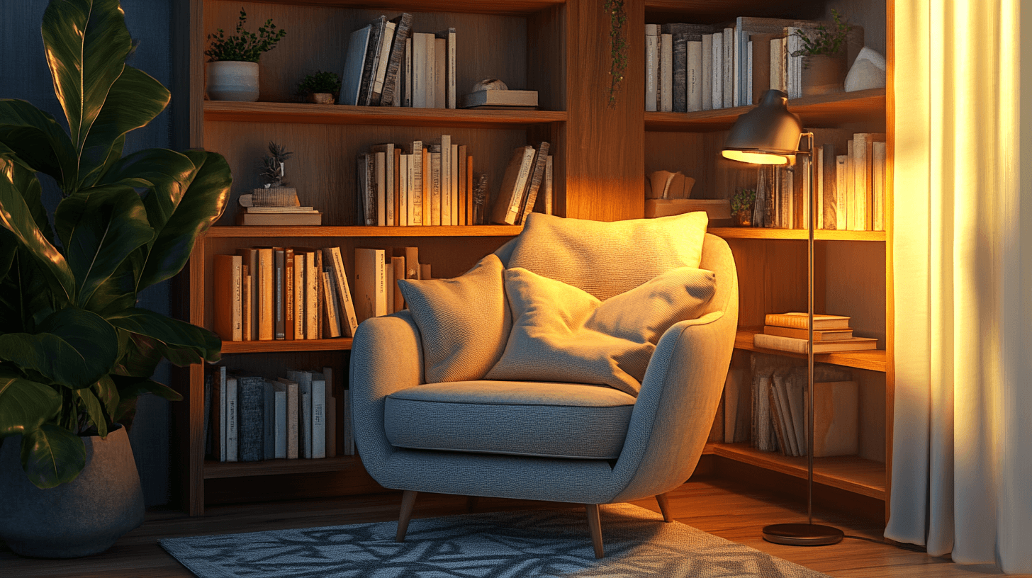 Sillón de lectura con encanto: El compañero perfecto para horas de lectura relajadas