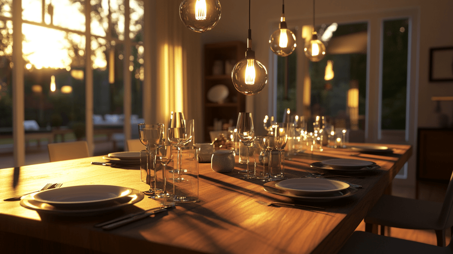 Mesas de comedor para una reunión acogedora