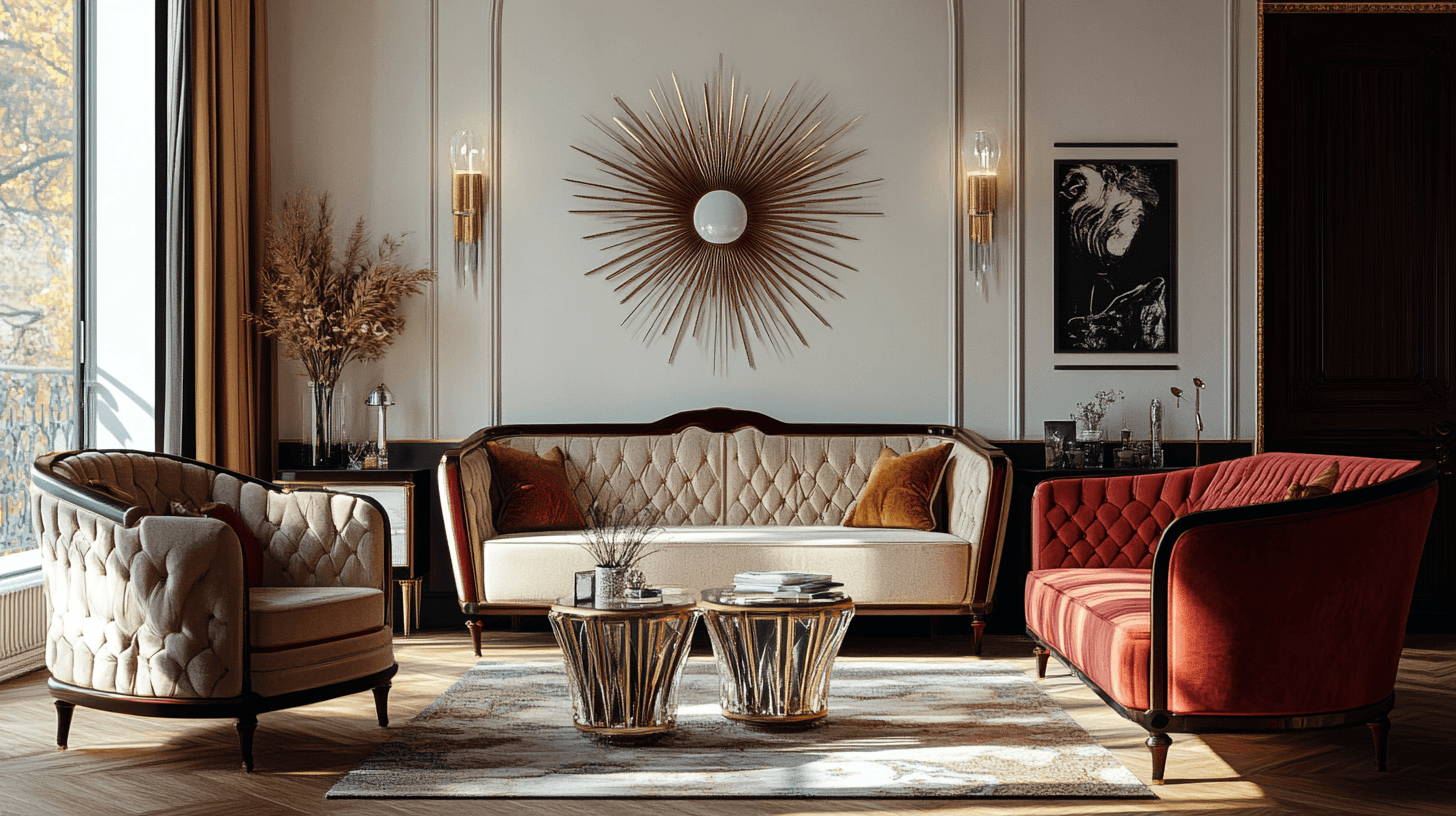 Dormitorio de estilo Art-Deco: Elegancia y Glamour