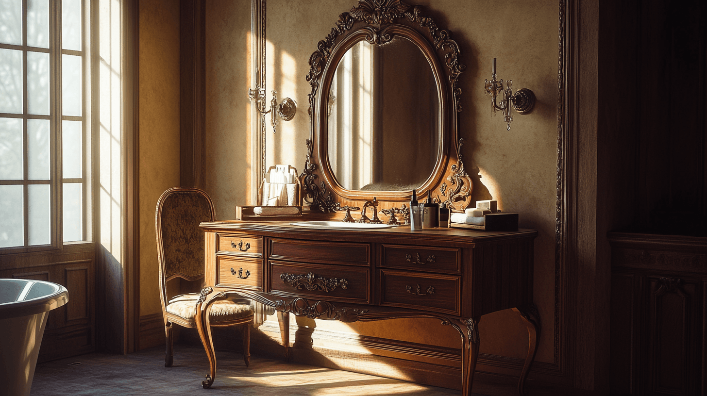 Muebles de estilo vintage para el baño
