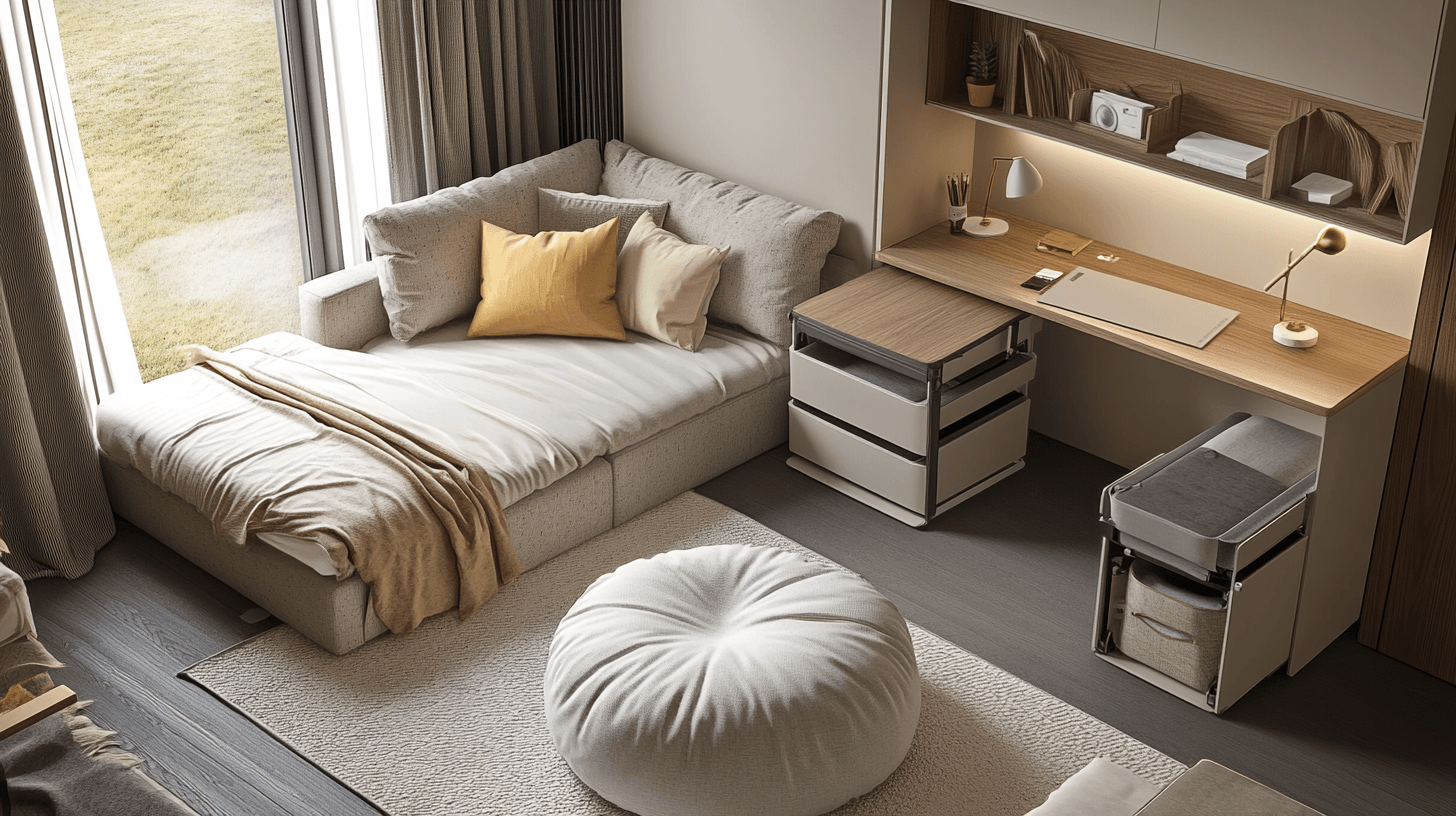 Muebles multifuncionales para la habitación de invitados