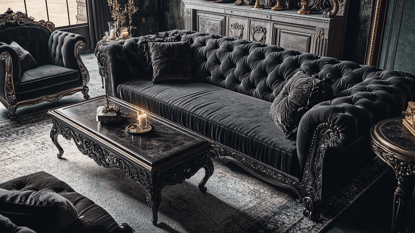Muebles en estilo Gothic Chic: Oscuro y opulento
