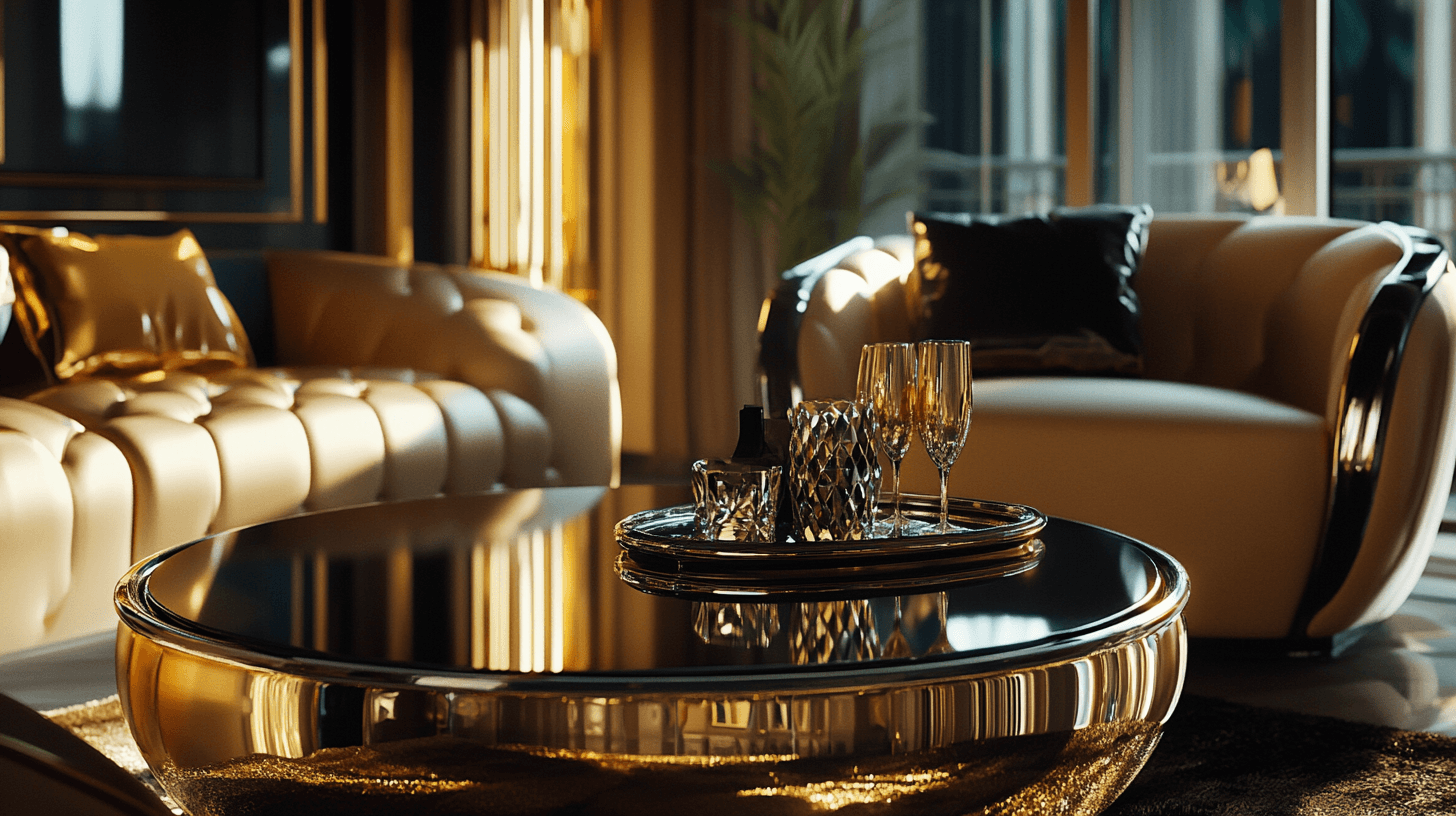 Estilo glamuroso: Materiales lujosos y acentos brillantes