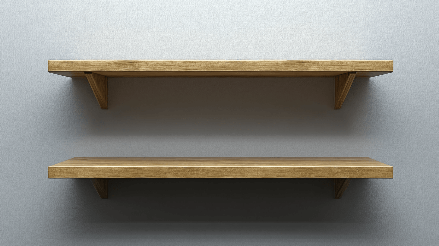 La elección correcta: Materiales y estilos de estanterías de pared